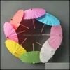 Guarda-chuvas domésticas diversão jardim casa nupcial casamento parasols papel colorf mini artesanato guarda-chuva diâmetro diy 40cm para atacado