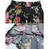 summer Casual Bohemia Elastic high waist Mom Skirts Women Printed pleated skirt female boho Beach Thin skirts clothes ropa mujer 210708