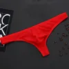 Underpants Oversize Men's Sexy Sheer Breathable Solid Thong Underwear Low Waist Stretch Bikini G-String T-Back Lingerie Intimates Briefs