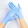 Gants Jetables 10 Pcs Latex Nitrile Universel Travail/Jardinage/Vaisselle/Nettoyage Domestique Bleu