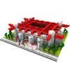 Great Football Stadion Field Gym Model Building Block Zestawy Architektura Hiszpania Anglia Soccer Club Gymnasium Budownictwo Zabawki Y220214