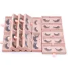 25 mm Long 3D Mink Eyelashes Private Label Logo Mink Eyelash Extensions Dramatic Thick Mink Lashes Cruelty free Fluffy Natural False Lashes