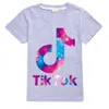 Tik Tok Kids TShirts Fashion Vlogger Cotton Tees Tops for Youth Girls Boys Sports Shirt Black Rose6210609