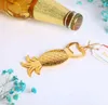 100 sztuk / partia Złoto Tropikalna Pineapple Otwieracz Plaża Ślub Bridal Favors Souvenir Prezenty Wydarzenia Party Dostawy