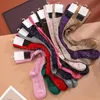 Luxus Mode Socken Frühling Herbst Klassische Farben Brief Mädchen Frauen Socken Trend Baumwolle Sportlich Lange Stock