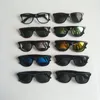 Lunettes de soleil vintage pour hommes marque carré designer femme lunettes revêtement réfléchissant lunettes 26 couleurs