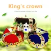 King Prince Crown Hat Decoration Cosplay Prop Vuxna Barn Visa Masquerade Birthday Party Drama Stage Performance Supplies
