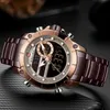 Navorce heren horloge top luxe merk heren sport militaire horloges full stalen waterdichte kwarts digitale klok relogio masculino 210329