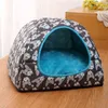 Warm Cat Bed Small Dogs Kittens House Pet Basket Cushion Sleeping Pillow Mat Tent Puppy Lounger Soft Nest Cave s Beds 211111
