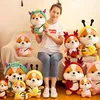 Squirrel Dinosaur Plush Doll Toy Whole Baby Topped Animal Dolls Kids Soft Kawaii Pink Pillow Anime Christmas Gifts5808931