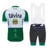 Fabriek directe verkoop Nieuwe 2021 Fietskleding TAVIRA Pro Team MTB Heren korte mouw Jersey Set Zomer Racefiets Uniform Triathlon Schaatspak Sneldrogend