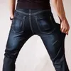Осенние весенние растягивающие хлопок дышащие удобные джинсы мода повседневные мужские легкие джинсовые брюки мужские черный синий 210518