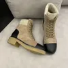 Women Fashion Snow Boots الخريف والشتاء المصممين الفاخرة الشهيرة بوتات قصيرة Martin-Boots كلاسيكية ملونة مختلطة الحجم الكبير 35-41