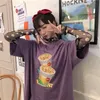 女性のTシャツ到着夏のデイジーフラワープリントメッシュTシャツの女性韓国の長袖フィッシュネットトップスファッション日焼け止めティー