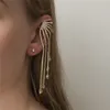 FashionClip-on Vite Indietro Orecchini Lega Orecchino D'oro Dei Monili di Colore Anello di Orecchio E9477