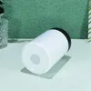 Yerel Depo 12 oz Süblimasyon Tumbler Düzenli Can Clooer Can Koozie DIY Boş Coozie Tumblers Siyah Kapak Paslanmaz Çelik Vakum Yalıtımlı Çift Duvar