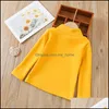 Plevier Truien Baby Kinderkleding Baby, Moederschap Meisjes Effen Kleur Kinderen Turtleneck Basis Shirt Tops Lente Herfst Winter Mode Bout