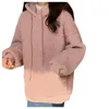 Women's Jackets Ladies Cute Bear Ears Winter Warm Padded Jacket Long-Sleeved Hooded Top Loose Plus Size Sweatshirt Autumn And Casual