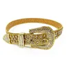 Alta Qualidade Banda de Luxo Homens Strass Belt Wtern BLING PIN GP Diamante Ocupado Beltcqqo