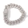 Mode hommes Hip Hop Bracelet bijoux 3D chaîne glacée or argent Miami chaînes à maillons cubains Bracelets 14MM7719382