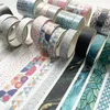 3 Adet / takım Washi Bant Yapıştırıcı DIY Dekorasyon Japon Maskeleme Sticker Karalama Defteri Dergisi Planlayıcısı Sanat El Sanatları Için XBJK2112 2016