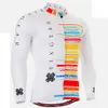 Fixgear Pro Takım Beyaz Erkekler Uzun Kollu Bisiklet Jersey Bahar Sonbahar Giydir Bisiklet Açık Dağ Yol Bisiklet Giyim Breathabl H1020