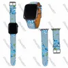 G diseñador de lujo Correas de reloj Banda de reloj 42 mm 38 mm 40 mm 44 mm iwatch 2 3 4 5 bandas Correa de cuero Pulsera Moda Rayas correa de reloj A19