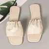 Slippers Women Flat Sandals Casual Square Heel Light Female Comfortable Slides Fashion Summer 220304