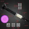 395-400nm 100LED lampe de poche UV torche lumière noire détection lampe de poche torche Portable lumière violette détecteur d'argent lampe