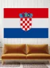 Drapeaux de la Croatie Bannière nationale en polyester volant 90 x 150 cm Drapeau de 3 * 5 pieds partout dans le monde dans le monde extérieur peut être personnalisé