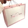 100% impression personnalisée emballage cadeau shopping vêtements chaussures robe emballage sac en papier pour anniversaire