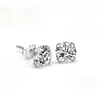 Sterling Silver Diamond Stick Earrings Women zircon Stud Ear Rings Wedding Fashion Jewelry Gift Will and Sandy