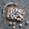 Let's Make Crochet Beads 10pcs Panda Rabbit DIY Baby Teether Toy Gift Teething Rodent Products For borns Cotton PVC Free 211106