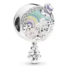 925 Sterling Silver Spring Collection Flower Color Story Charm Bead Fits Europeu Pandora Estilo Jóias Charme Pulseiras