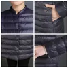 Bang Ultra Light Down Jacket Mulheres Portáteis Inverno Mulher Longa Feather Slim Parkas Stand Collar Womens S 211011