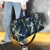 Duffel Bags Customized Large Capacity Nylon Sports Gym Bag Female Handbags Portable Overnight For Women Travel Camo Duffle