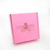 50PCS/lot Custom Corrugated Shipping Boxes Packaging Box With Mailer Box Packaging Clothing Hair Wigs Gift Box 210325