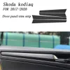 Car-style 3D 5D Carbon Fibre de Carbon Console Console Couleur Couleur Couleur Change Stickers Stickers pour Skoda Kodiaq 2017-2020