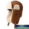 新しい冬のイヤラップ爆撃機の帽子の毛皮ushanka帽子厚い暖かいロシアの帽子サイクリングスキー屋外防風ウールの耳のフラップ工場価格専門家デザイン品質最新