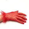 Style élégant dentelle évider gants femmes noir rouge blanc court mariée mariage fête accessoires gants 2022 nouveau