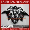 Kit de corps pour Yamaha FZ6n FZ6 FZ 6R 6N 6 R N 600 09-15 Bodywork 103NO.0 FZ-6R FZ600 FZ6R 09 10 11 12 13 14 15 FZ-6N 2009 2012 2011 2012 2013 2014 2015 OEM Factory Factory orange