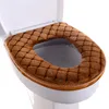 2Pc Thicken Soft Warm Toilet Seat Cover Winter Bathroom Closestool Cushion Bathware