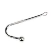 yutong IKOKY Stainless Steel Anal Hook Prostate Massage Gay Butt Plug with Ball Dilator Toys for Men and Women Metal277W