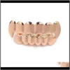 Grillz, dostawa zębów dentystycznych 2021 Grillz Ustaw wysokiej jakości męską biżuterię