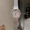 Ретро-стиль Montre de Luxe Mens Watches 29.6 * 26.6mm Кварцевые движения стальные наручные часы по всему наручаю по всему небесному звездам женские алмазные часы