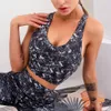 Sportswear Trowout Melody Active Crop Top для фитнеса Спорт Сексуальная мода Сексуальная Tie-Dye Print Женская Одежда для тренажерных залов