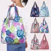 Home Storage Nylon Foldable Shopping Bags Reusable Eco-Friendly folding Bag Ladies Storage Bags MMA132