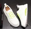 Men Platformschoenen Witte ontwerper Air Kussen Jurk Schoenen Top Brand Ronde teen platte hiel veteropname comfortparty sneakers 21785