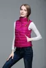 Slim Women Down Vests Spring Autumn Sleeveless Duck Coat Stand-up Collar Waistcoat Plus Size Vest NRZ294 211216
