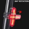 Cykelljus Ljus USB Uppladdningsbar LED TAILLIGHT SUPER LIGHT CYCLING Tail Safety Warning Flash Cykel